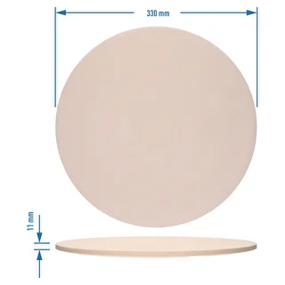 Pizza stone, made of cordierite, round, 33 cm – photo 7