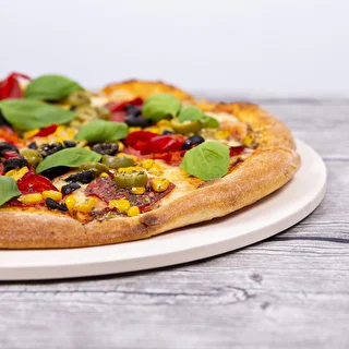 Pizza stone, made of cordierite, round, 33 cm – photo 19