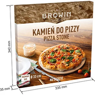 Pizza stone, made of cordierite, round, 33 cm – photo 8
