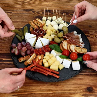 Shale stone rotating platter Ø 30 cm – photo 13