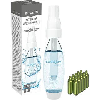 Carbonator for water and drinks + 10 carbonating cylinders