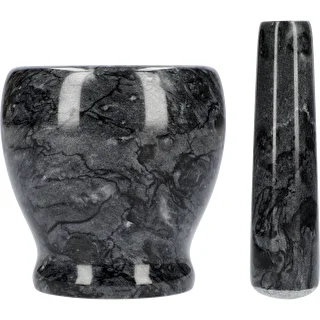 Marble kitchen mortar, black, Ø 10.5 cm – photo 4