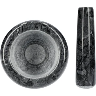 Marble kitchen mortar, black, Ø 10.5 cm – photo 5