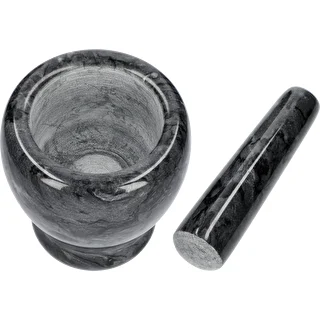 Marble kitchen mortar, black, Ø 10.5 cm – photo 6