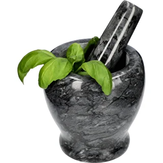 Marble kitchen mortar, black, Ø 10.5 cm – photo 8