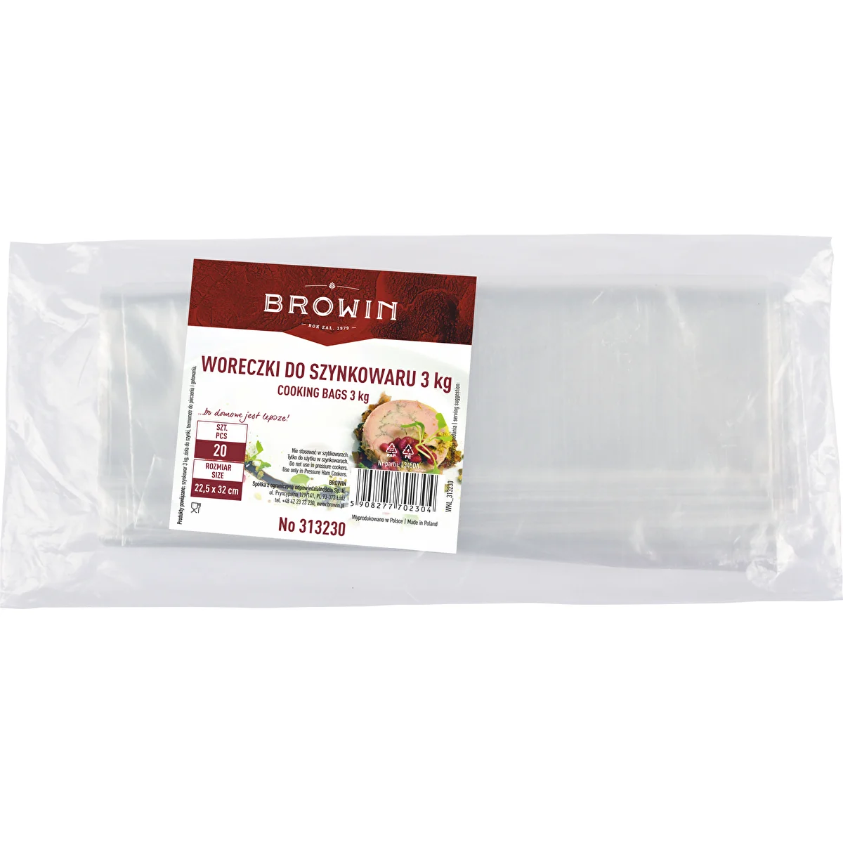 Cooking bags for 3kg press ham maker / cooker - 20 pcs.