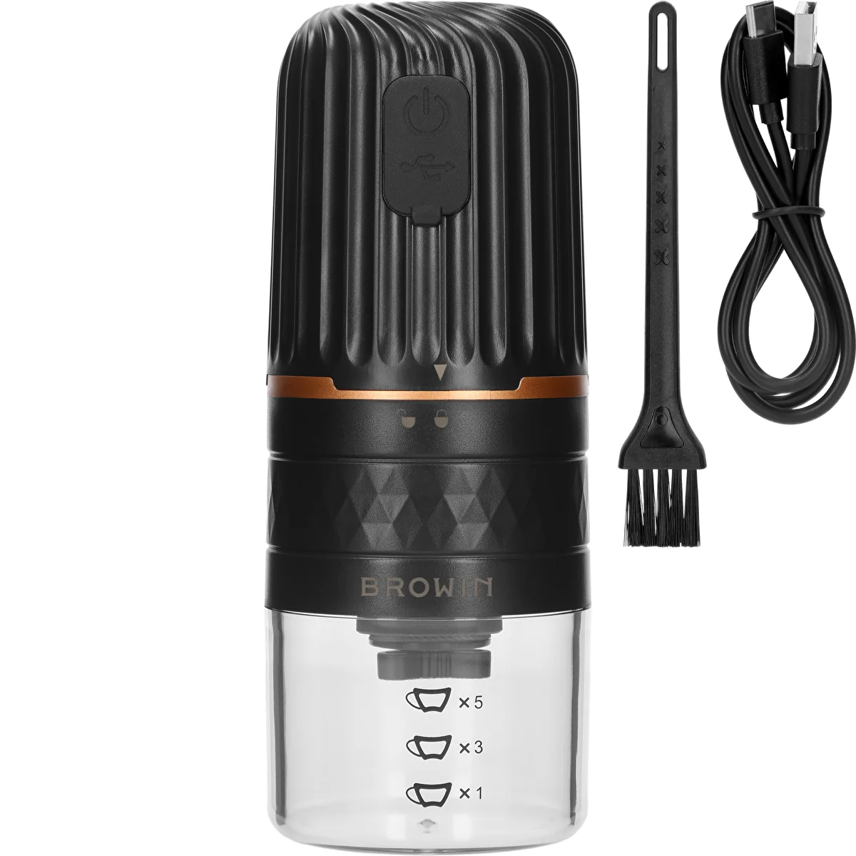 Electric burr coffee grinder
