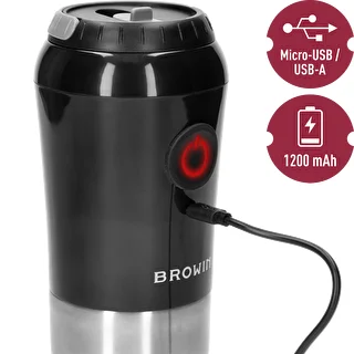 Electric burr grinder for coffee with brewer and thermal mug – photo 10