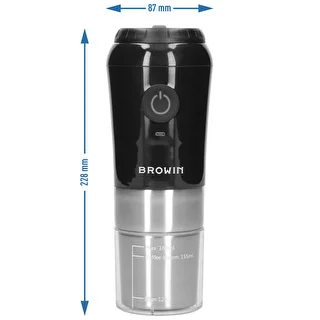 Electric burr grinder for coffee with brewer and thermal mug – photo 13