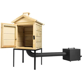 Wooden smokehouse 60 cm, with firebox – photo 3