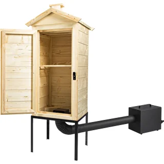 100 cm Wooden Smoker with Firebox – photo 3