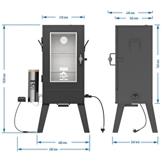 dragON E101 electric smoker with smoke generator , 70 L – photo 12