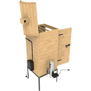 dragON Larch E21 200 L Smokehouse - larch wood, with electric heating module and controller – photo 6