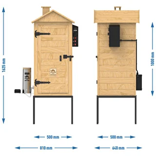 dragON Larch E21 200 L Smokehouse - larch wood, with electric heating module and controller – photo 14
