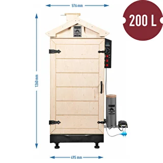 Frameless dragON PLYWOOD NATURE Smokehouse with Digital Controller, 200 L – photo 8