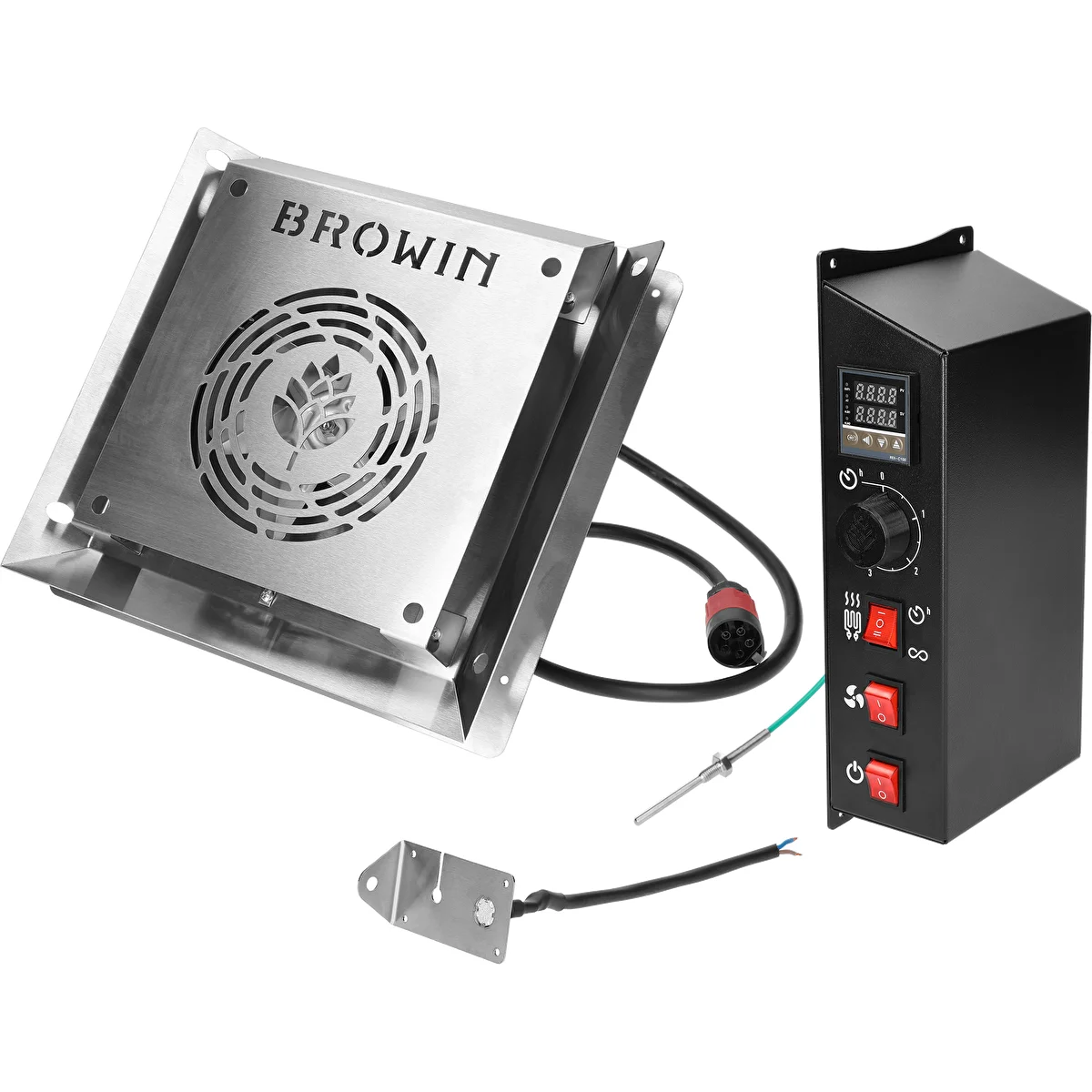 Electric modules with a digital controller - dragON set for garden smokehouses