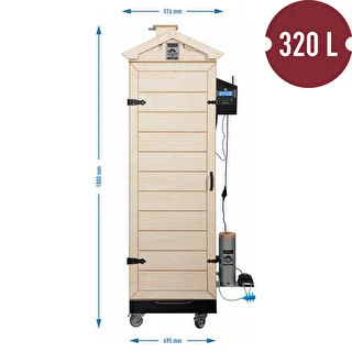 dragON PLYWOOD NATURE Frameless Modular Smoker with Wi-Fi Controller, 320 L – photo 8