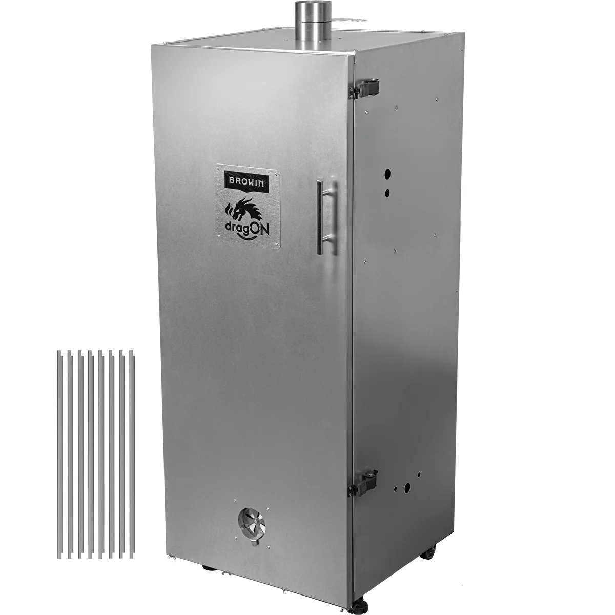 Metal smokehouse chamber 250 L, with wheels