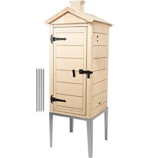 Certified plywood smoking chamber, 200 L, with stainless steel base – photo 1