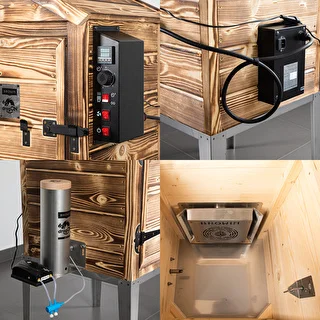 dragON Wood 60E 115 L Smoker – wood-fired wooden cabinet with electric heating module and controller – photo 4