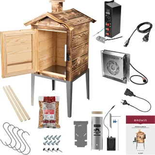 dragON Wood 60E 115 L Smoker – wood-fired wooden cabinet with electric heating module and controller – photo 2