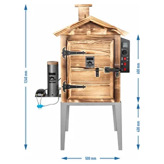 dragON Wood 60E 115 L Smoker – wood-fired wooden cabinet with electric heating module and controller – photo 8