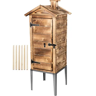Wood-fired smoking chamber – spruce wood, 200 L, with stainless steel base – photo 1