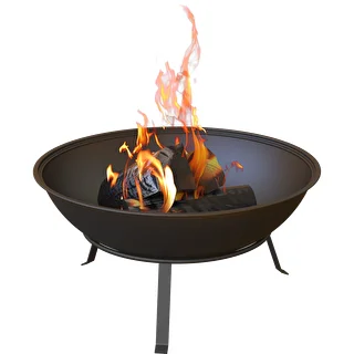 Round garden fire pit with grate, Ø55 cm, bowl – photo 6