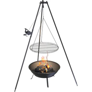 Round garden fire pit with grate, Ø55 cm, bowl – photo 7