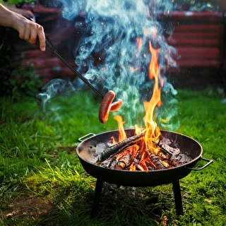 Fire Pit Set ø 58 cm + Lid/Tripod Hook-Poker - Perfect for Cast Iron Cooking – photo 10