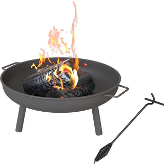 Fire Pit Set ø 58 cm + Lid/Tripod Hook-Poker - Perfect for Cast Iron Cooking – photo 2