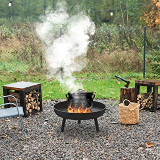 Garden Fire Pit Ø58 cm, Round Bowl – photo 12