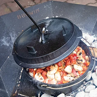 Holder/fire iron for the lid of a cast iron pot or cauldron – photo 6
