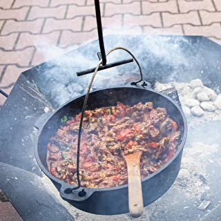 Holder/fire iron for the lid of a cast iron pot or cauldron – photo 7