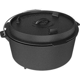 Cast iron suspended cauldron with frying pan – photo 3