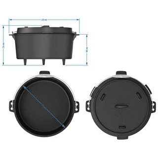 Cast iron suspended cauldron with frying pan – photo 10