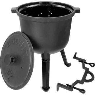Cast Iron Hunter’s Cauldron with Enamel-Coated Interior, 8 L – photo 3