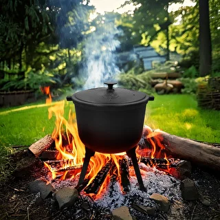 Cast Iron Hunter’s Cauldron with Enamel-Coated Interior, 8 L – photo 6