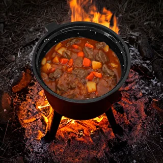 Cast Iron Hunter’s Cauldron with Enamel-Coated Interior, 8 L – photo 7
