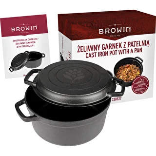 Cast iron pot with a pan, 3,5 l – photo 8