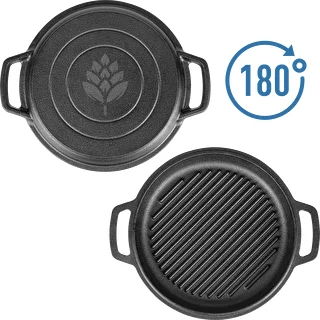 Cast iron pot with a pan, 5 L + 1 L – photo 8