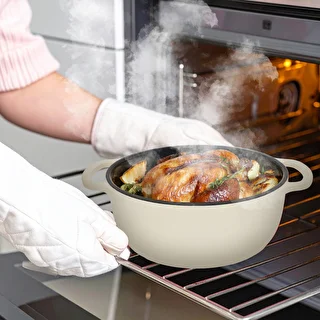 Enameled Cast Iron Dutch Oven - Ecru, 5.8 L – photo 8