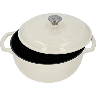 Enameled Cast Iron Dutch Oven - Ecru, 5.8 L – photo 2