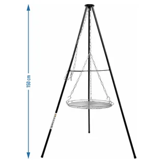 Campfire Tripod with Grill Grate, 150 cm – photo 5