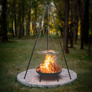 Campfire Tripod with Grill Grate, 150 cm – photo 7