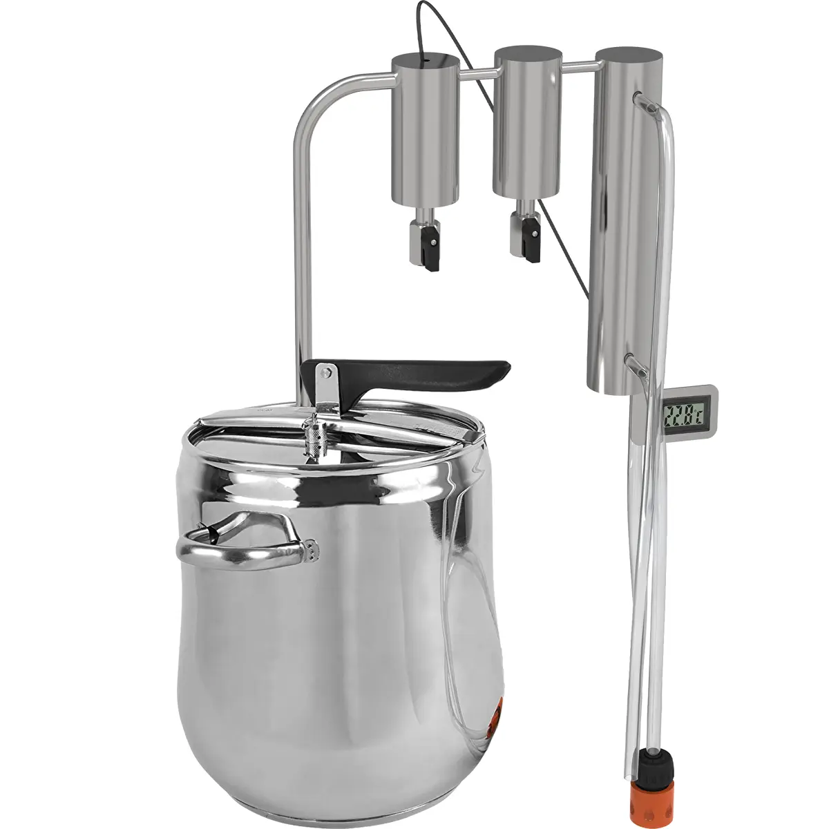 Still and Pressure Cooker 2-in-1, 12 L, Condenser and 2 Thumpers