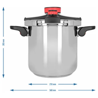 Stainless Steel Pressure Cooker, 8 L – photo 10