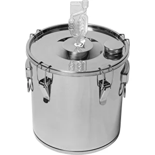 Container for fermenting and distilling - stainless steel, 18 L, 5 catches – photo 4