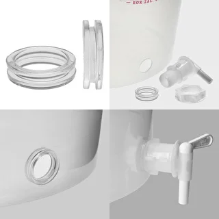 Set of two gaskets for mounting a tap in a plastic fermentation container – photo 3