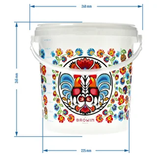 Food bucket "GWIOZDA" 10 L with lid – photo 6